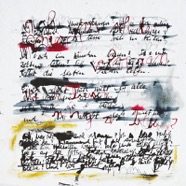 Untitled (Goethe), ink, wax crayon on paper, 40x40cm, 2012